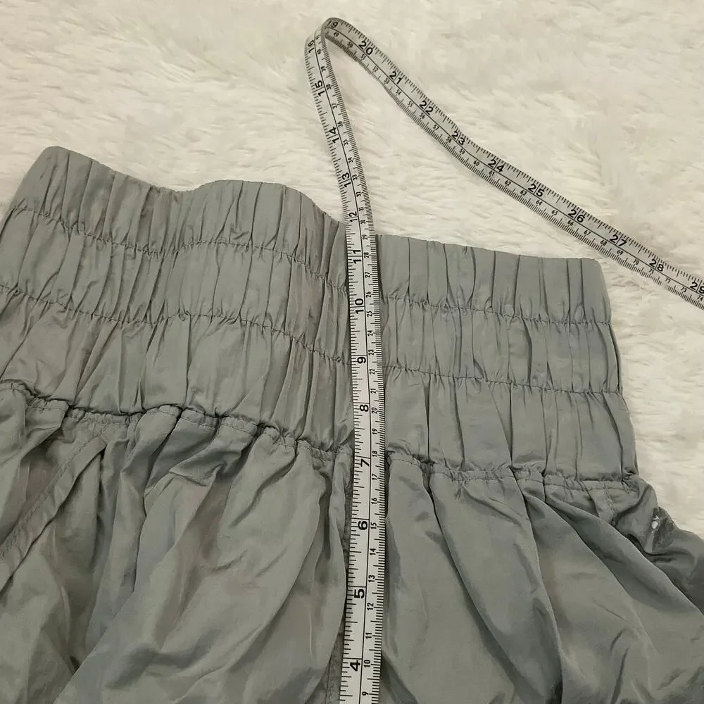 Free People Movement Way Home Grey/Silver Shorts‎ - Size Small